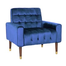 Bartos Button-Tufted Velvet Armchair